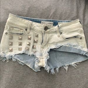 Bullhead Studded Frayed Shorts